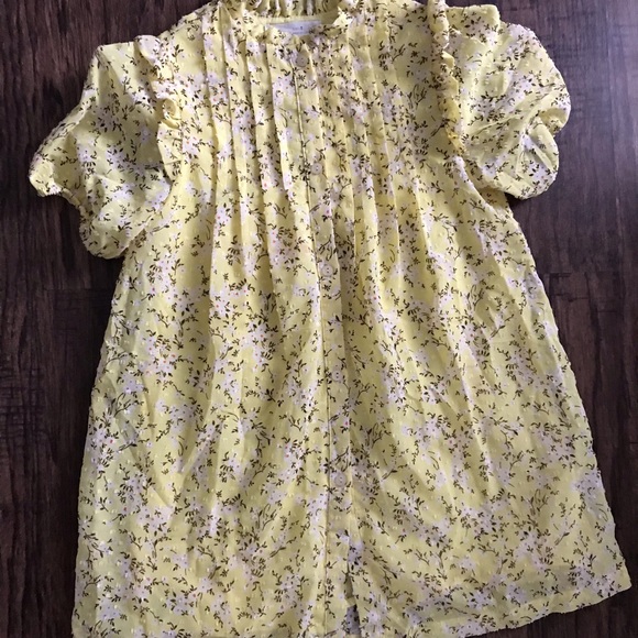 Zara Floral Chiffon Pleaded Kids Dress 7 - Picture 2 of 8